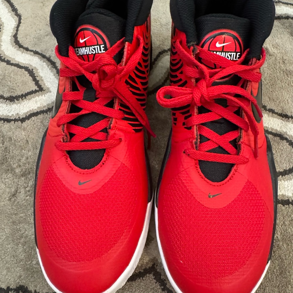 Nike Team Hustle Red and Black Sneakers